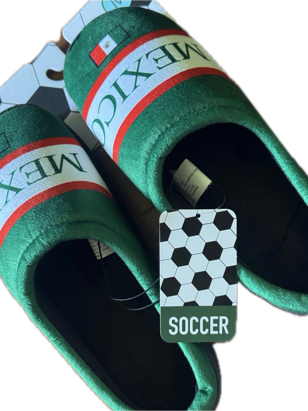 Ground Up Mexico Soccer Memory Foam Slippers